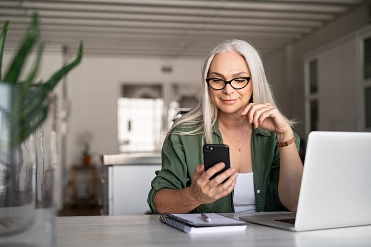 Woman on her cellphone