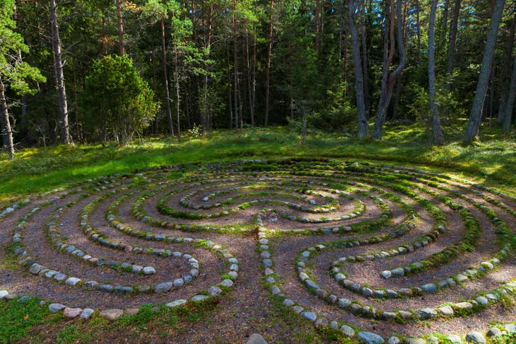 outdoor labyrinth