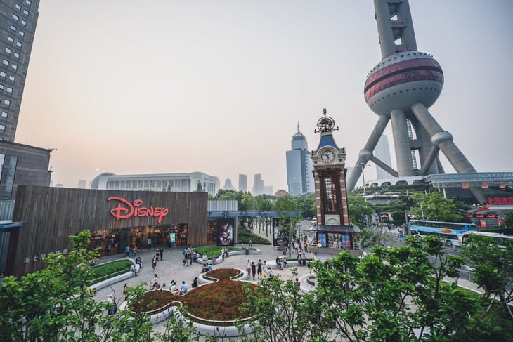 The Disney store in Shanghai Disney Resort in Shanghai, China