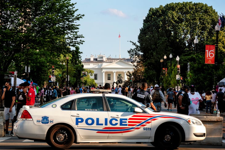 Police car in Washington, D.C.