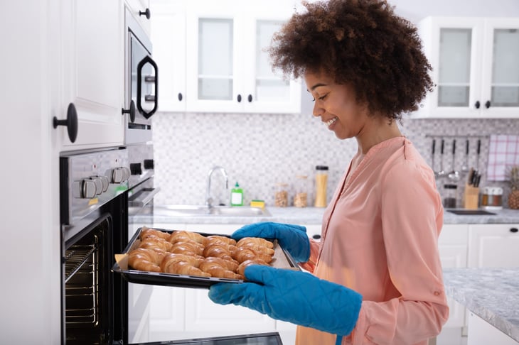 Woman baking