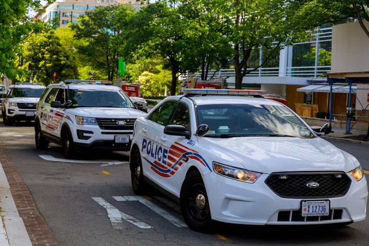 police cars in Washington, D.C.