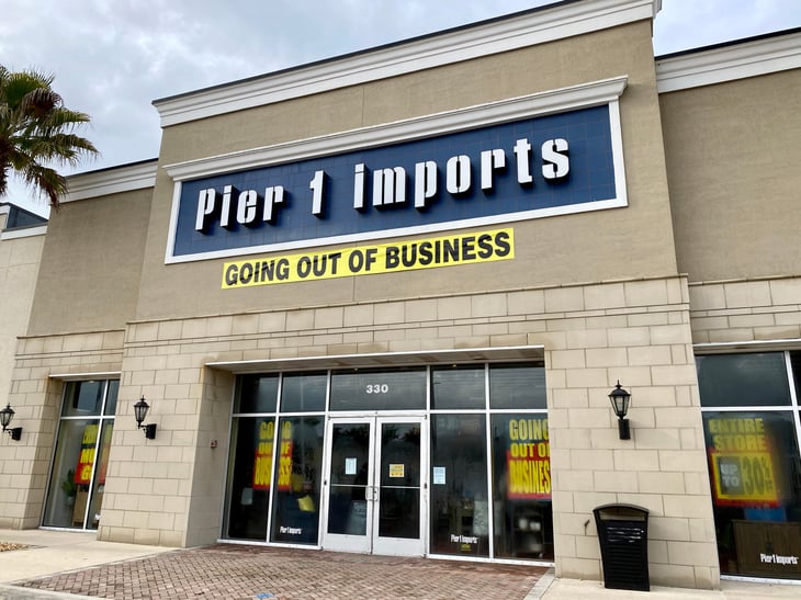 Closing Pier 1 Imports store