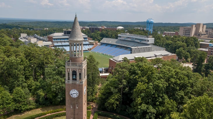 Chapel Hill, North Carolina from above