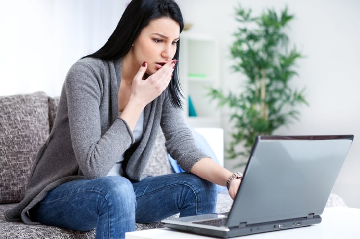 Online shopper upset about a costly mistake