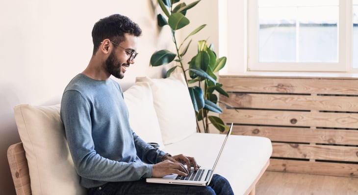 Man working from home