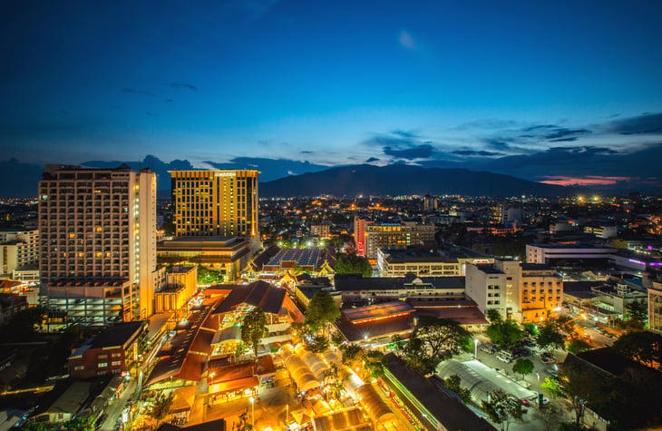Chiang Mai, Thailand, at night