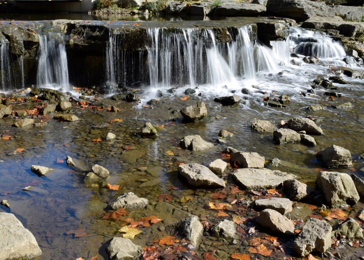 Gahanna, Ohio waterfall