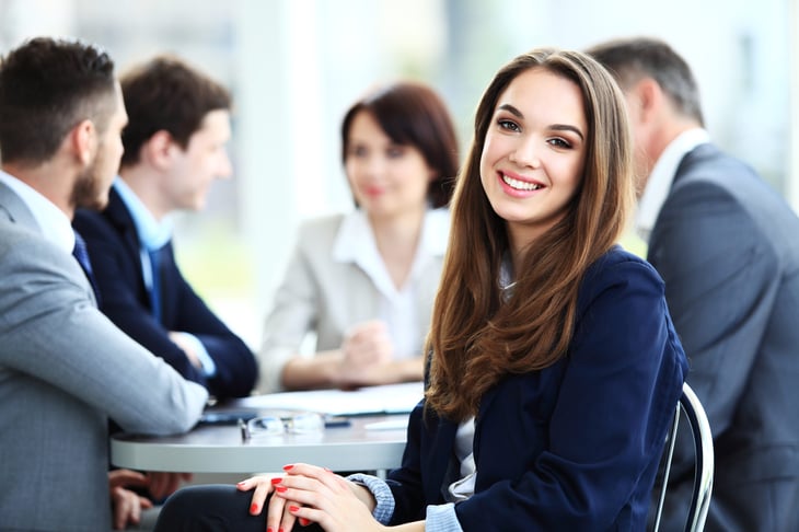 Successful young woman