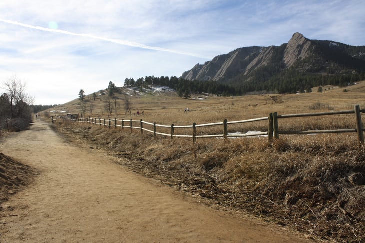Rocky Mountain path near Gunbarrel, Colorado