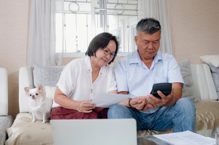 Retired couple