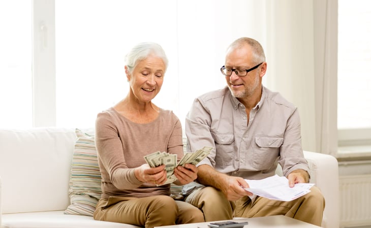 Old people are happy with money