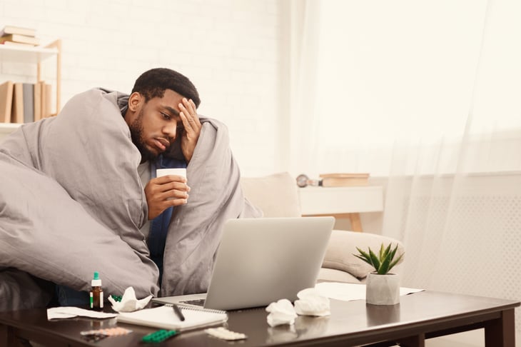 Sick remote worker