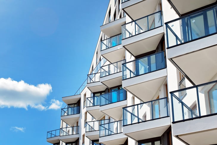 Luxury apartment building