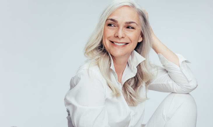 Happy senior woman