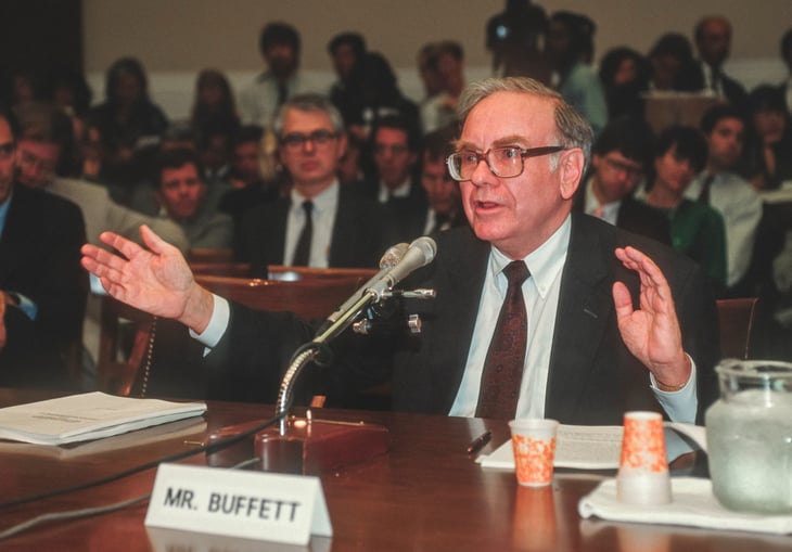 Warren Buffett testifies before Congress.