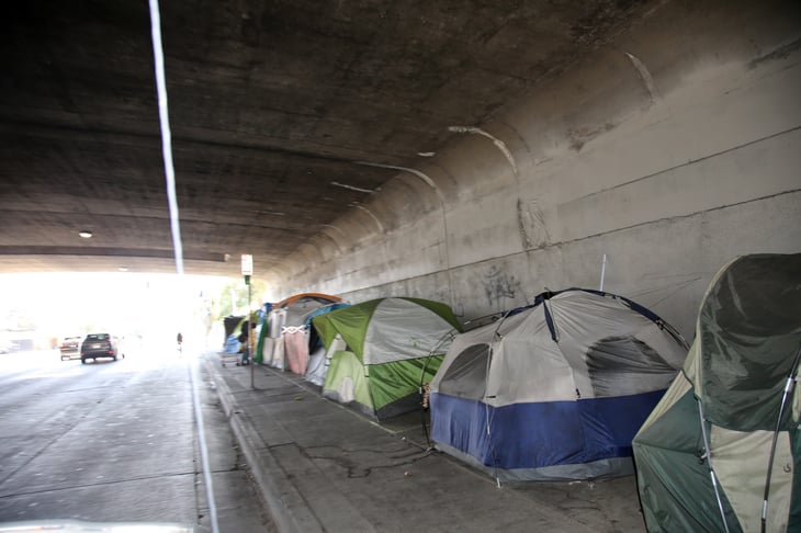 homeless tent city