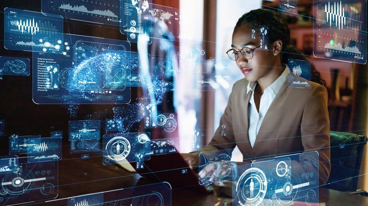 Black female scientist