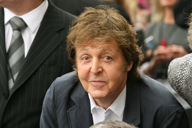 Paul McCartney making a silly face