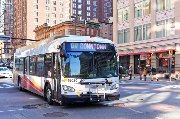 Baltimore Maryland transit bus