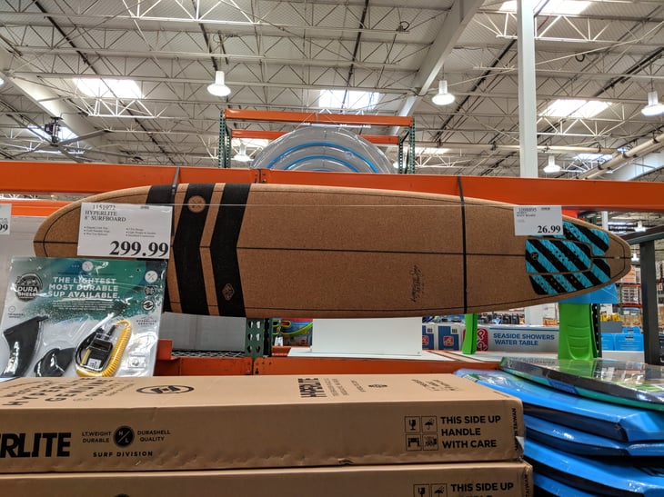Surfboard at Costco