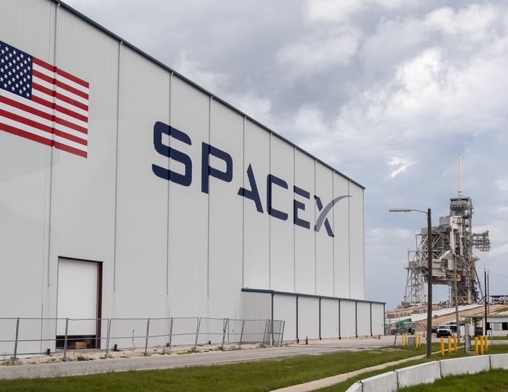 SpaceX building in Cape Canaveral, Florida