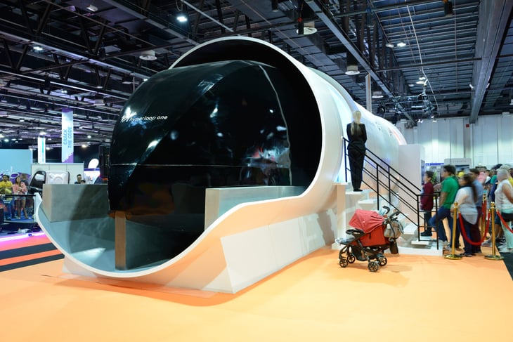 The Virgin Hyperloop One prototype
