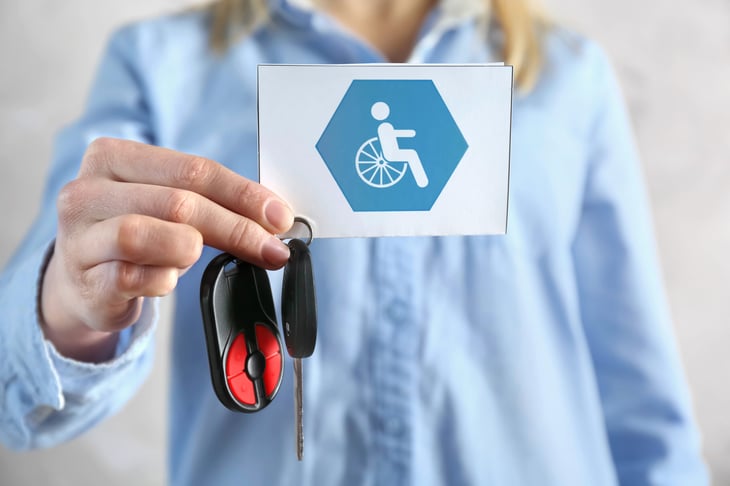 Disabled or handicap parking permit