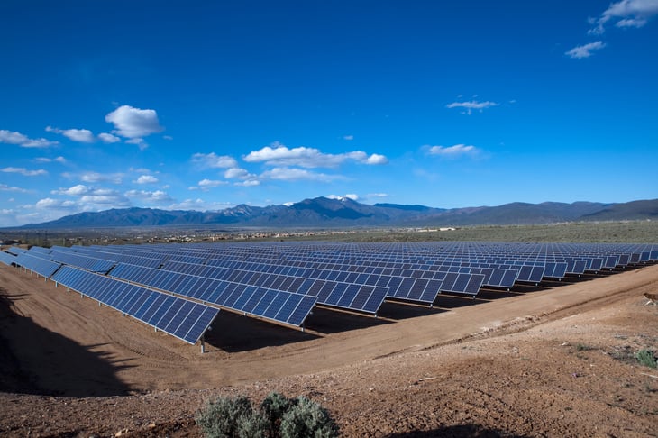 New Mexico solar panels