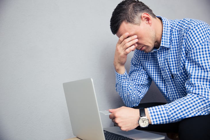 Man worried about data breach