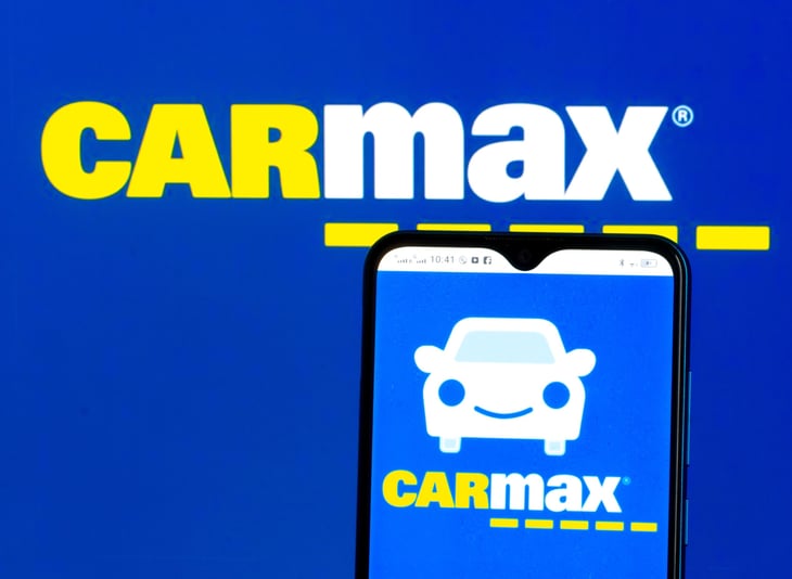 CarMax, Inc. logo seen displayed on a smartphone