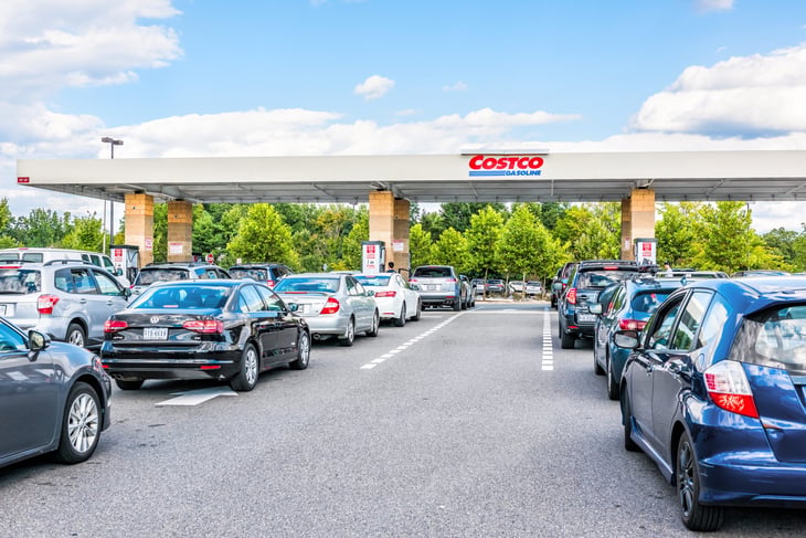 Costco gas station