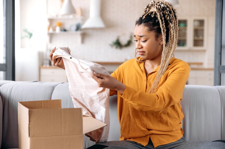 Shopper upset about an online purchase