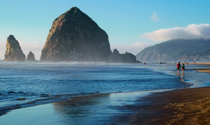 Cannon Beach in Oregon