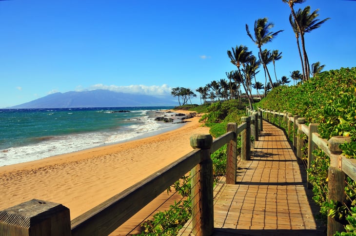 Wailea Beach on Maui, Hawaii