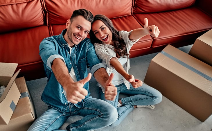 Happy new homeowners