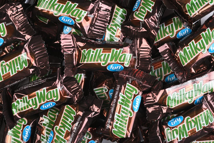 Fun size Milky Way candy bars