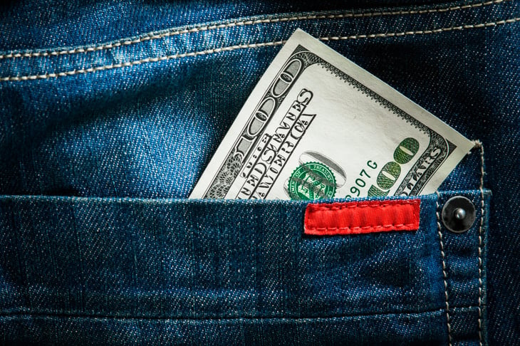 Money in pocket