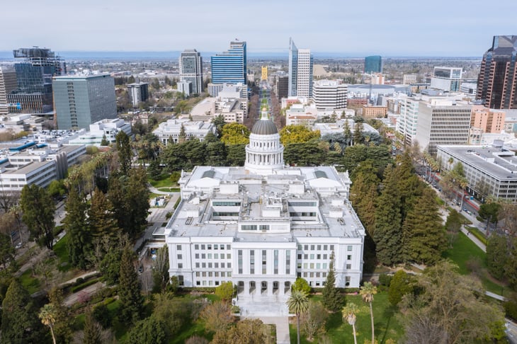 California Capitol building in Sacramento