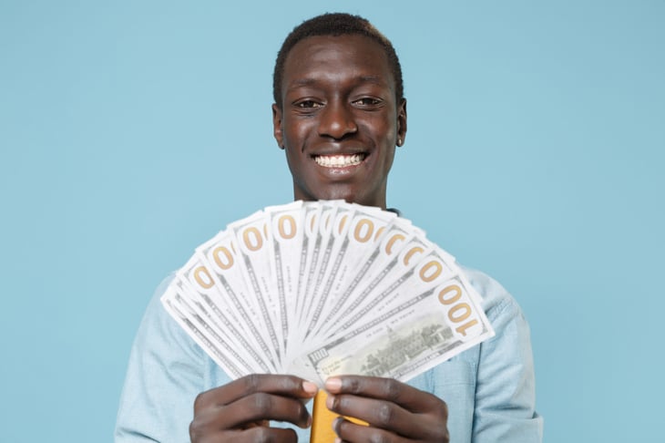 Man with money