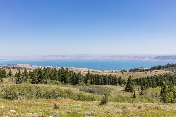 View of Bear Lake from Rich County, Utah