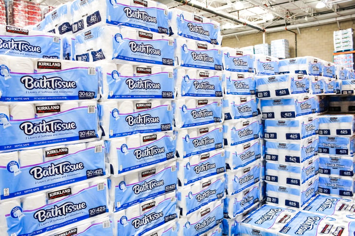Bath tissue at Costco