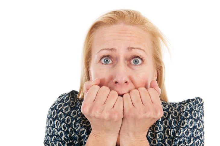 Worried middle-aged woman