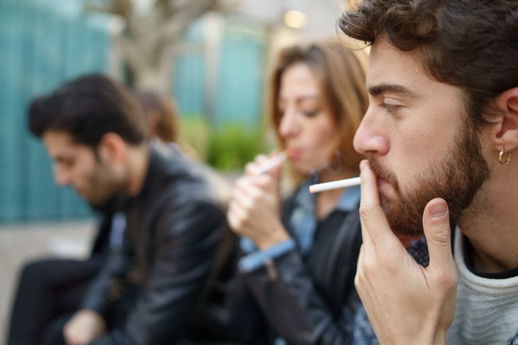 smokers outside