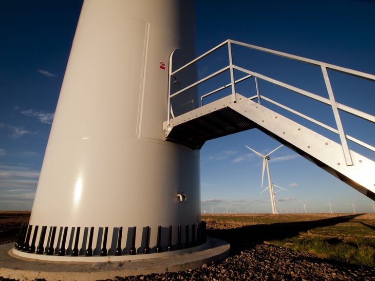 Wind turbines in Limon, Colorado