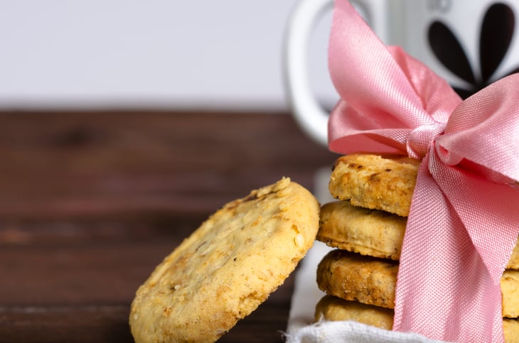 Cookies gift wrapped