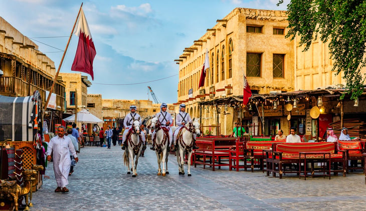 A souq in Doha, Qatar
