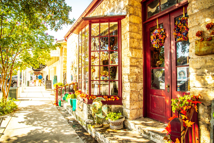 Shops in Fredericksburg, Texas