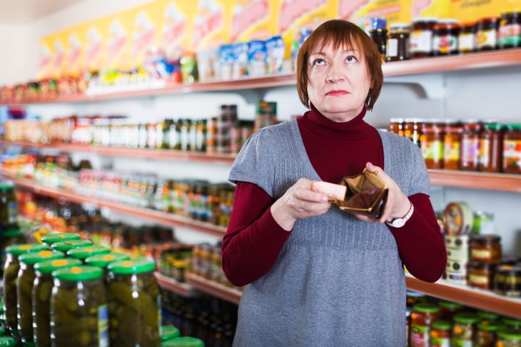 Woman wondering if she should spend