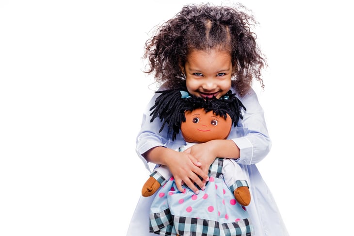 Girl with doll
